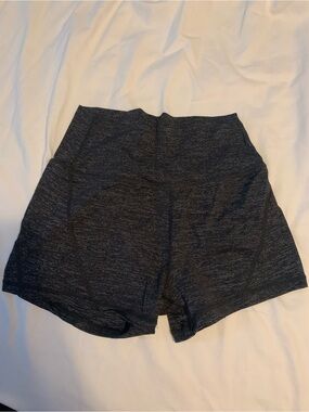 Born Primitive Dark Heather Gray Athletic High-Waist Shorts